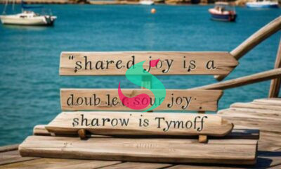 shared joy is a double joy; shared sorrow is tymoff