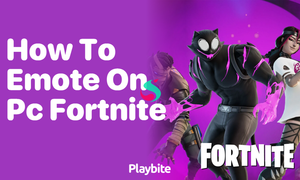 how to emote in fortnite pc