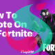 how to emote in fortnite pc