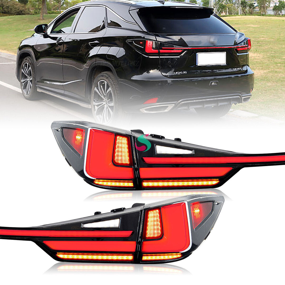 full led tail lights assembly for lexus rx450h 2012